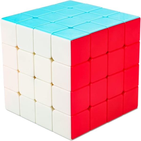 Speed ​​Cube 4x4 Stickerless, Smooth Magic Cube 4x4x4 Speed ​​Puzzle Cube 3D Puzzle Cube Brain Teasers Pedagogisk leke for barn Voksne