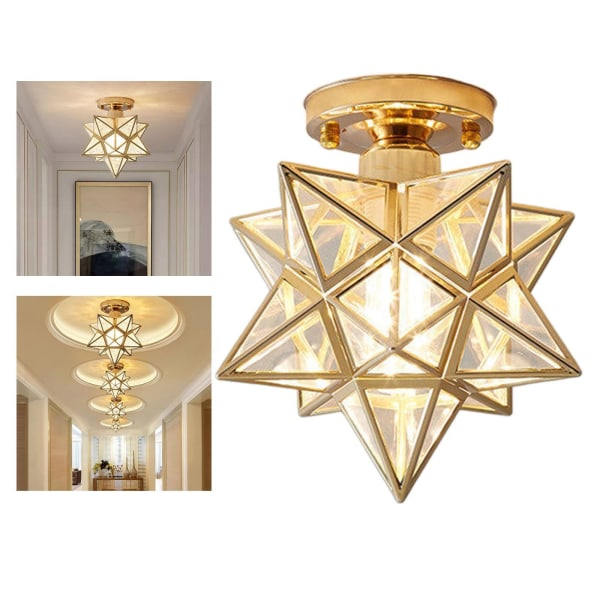 Nordisk stil loftslampe gold