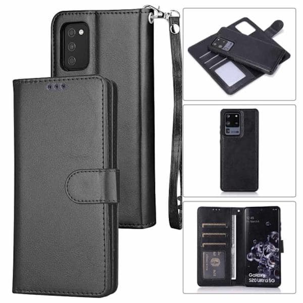 Samsung Galaxy S24 Ultra Magnetisk Pung Etui 2-i-1 Sort