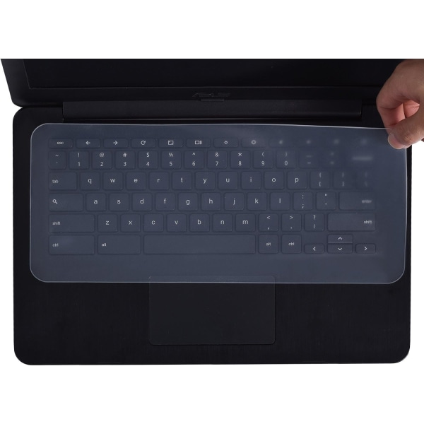 Universalt silikontastaturdeksel for 13" 13,3" 14" bærbar PC, Anti-støv Vanntett, klar tastaturbeskytterhud
