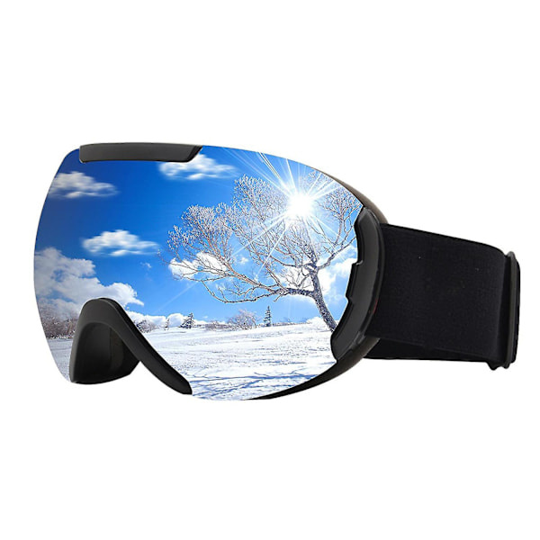 Vinter utomhus skid- och snowboardglasögon UV-skyddsglasögon Silver