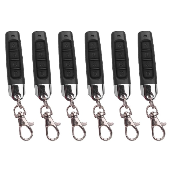 6x 433mhz Fjernbetjening Garageportåbner Fjernbetjening Duplikator Kloning Kode Bil K (FMY)