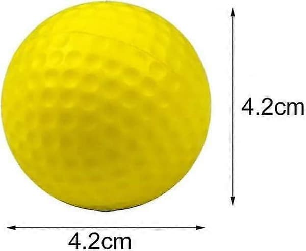 12 Skum Golf Træningsbolde, farvede Golfbolde, bulebestandige, holdbare, begrænset flyvning, bløde golfbolde til indendørs kælder baghave træning