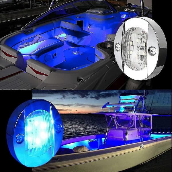 4x Marinbåt LED-lampor, 12v Vattentät Navigationsbåtsljusremsa