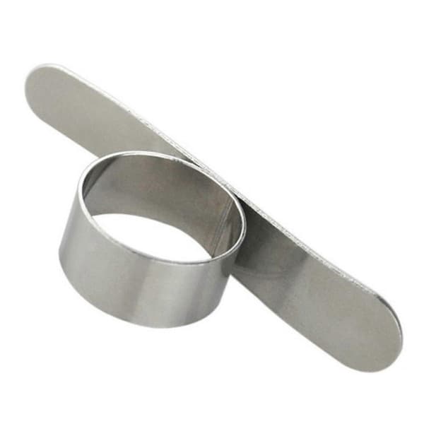 2-pack apelsinskalare / fruktskalare / skala apelsin i rostfritt silver