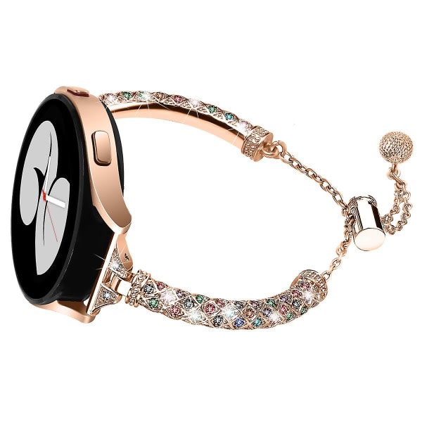 Rannekoru Samsung Galaxy Watch6 40 mm 44 mm/Watch6 Classic 43 mm 47 mm/ Watch 4/5 40 mm 44 mm Rose Gold Colorful Rhinestone