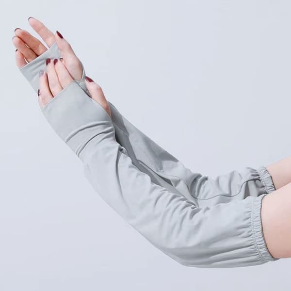 Ice Silk Sleeves Løse Arm Sleeves GRÅ grå