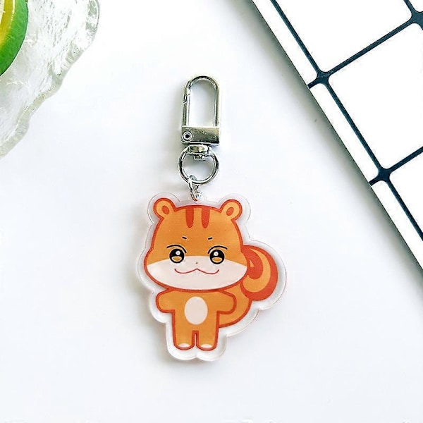 10CM Pop-up Store Dockdocka Nyckelring ANITEEZ Cartoon Söt Plysch Hänge Nyckelring Väska Tillbehör Kpop Yunho Yeosang Fans Presenter keychain G