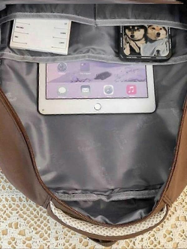 Skoltaske Brun 2024 Capybara Ridge Stor Kapacitet Rygsæk Til Drenge Og Piger, Badgekort Brown Backpack