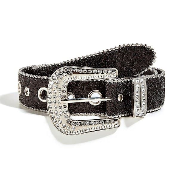 Rhinestone-belte Black