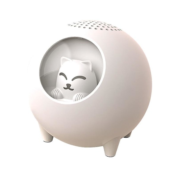 Ny Kreativ Katt Bluetooth Högtalare Tecknad Mini Lock And Load Spray Portabel Kort Subwoofer Mini Bluetooth Högtalare White
