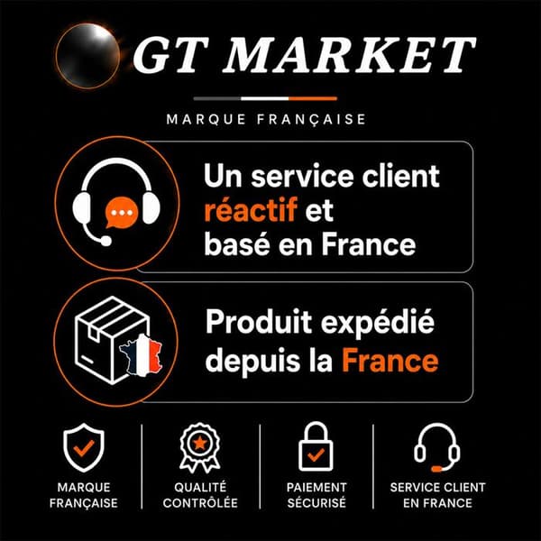 GT MARKET - Däckpump med tryckmätare