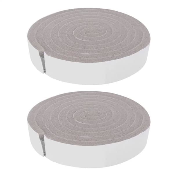 Skumisolasjonstape - 200x3x1 cm - Pakke med 2 - Hvit