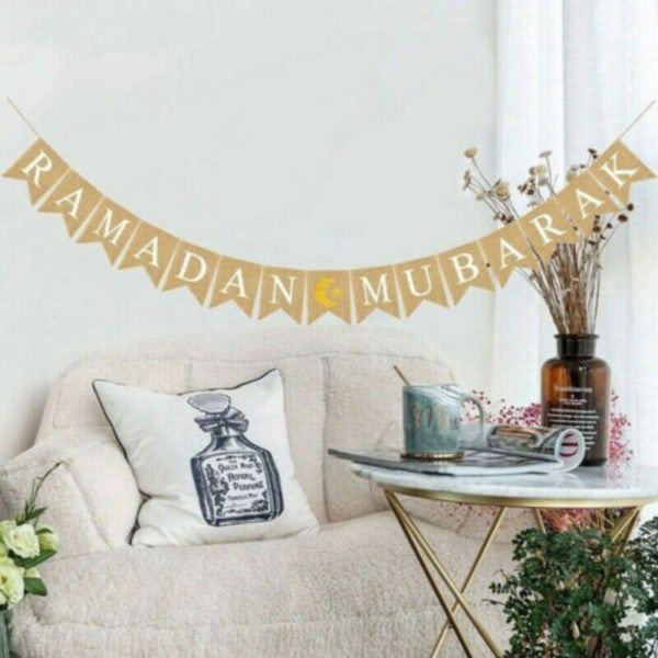 Ramadan Kareem Ornament Eid Mubarak Lin Banner