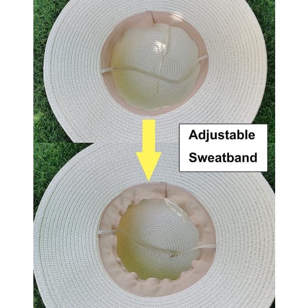 Dame Sommer Strand Sol Stråhat UV UPF50 Rejse Foldbar Bred