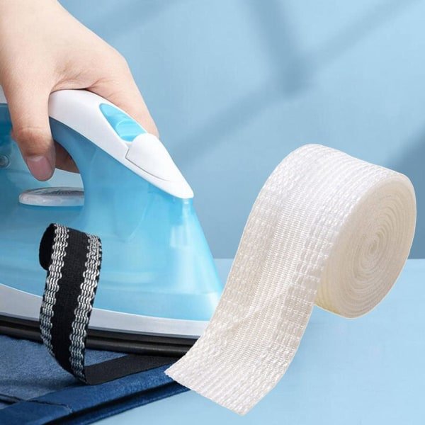 Strykebar hem tape Hvit White