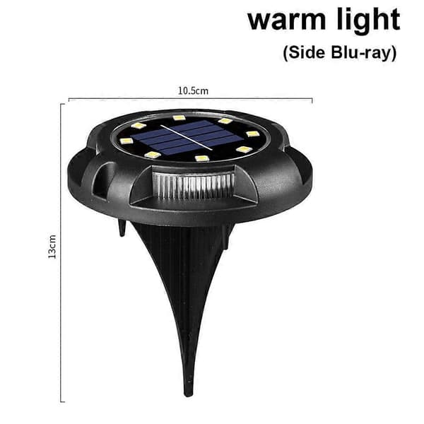 4 stk. solcelle gulvlamper til landskab/have/terrasse