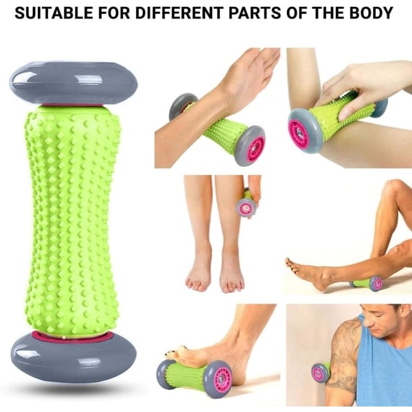 Fotmassage Rulle, Ergonomiska Fotmassageapparater för Plantar Fasciit Återhämtning och Avslappning av Spända Muskler, Akupressur Rulle Massageapparater
