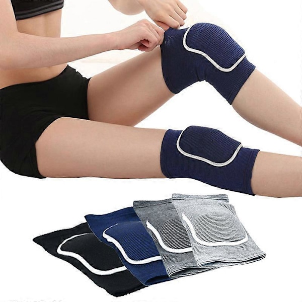 Elastiske albuebeskyttere fortykket svamp albue knæbeskyttere beskyttelse basketball volleyball sport arm ærme pude voksne børn Black L