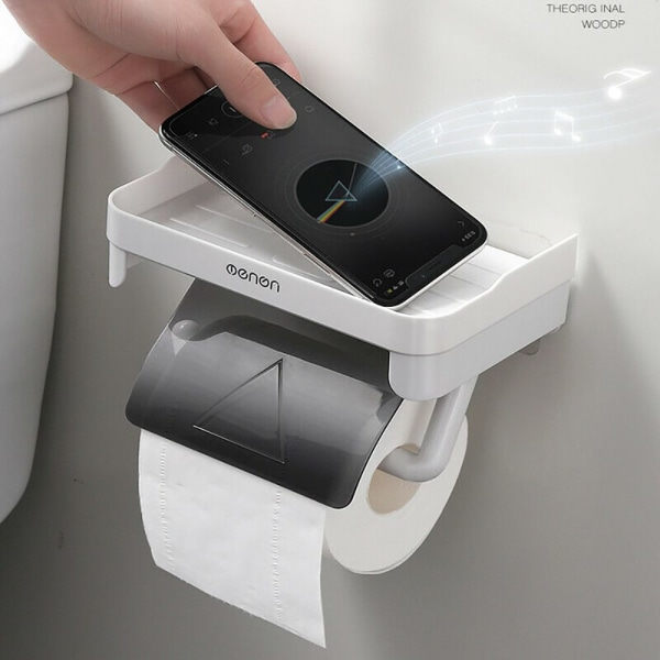 WC-paperitelineen säilytysteline Grey