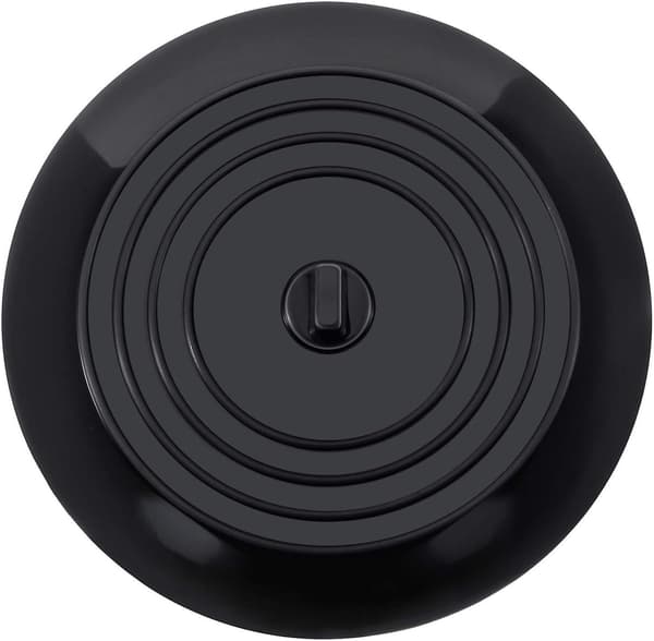 Badekarpropper Silikone Vaskeprop Køkkenvaskeprop 15,3 Cm Diameter Til Køkkener, Badeværelser Og Vaskerum Universal Afløbsprop (1 Stk, Sort)