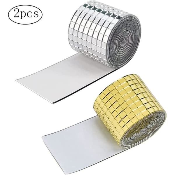 Biter Mosaikk Speilfliser, Speilglassfirkanter, Selvklebende Speilfliser, Heerico Mosaikkfirkanter