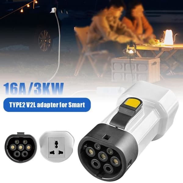 V2L-adapter - MOMOTOU - Type 2 - 16 A - 220 V - IP55 - 3000 W