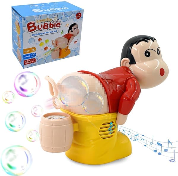 Jultomtens bubbelmaskin, rolig bubbelleksak