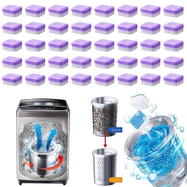 Rengøringstabletter til vaskemaskiner Purple 8PCS-8PCS