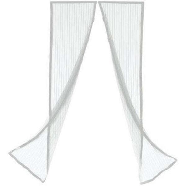 Insektsnätsdörr insektskydd vit magnet myggnät Vit 80*200cm
