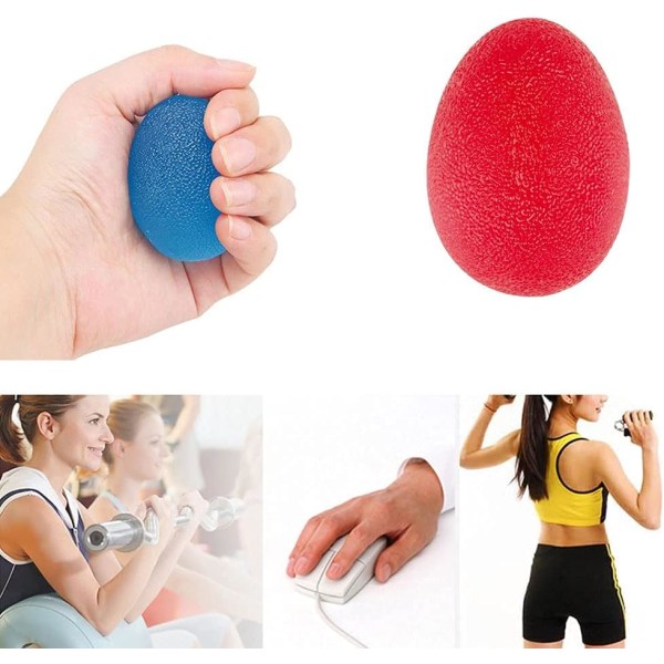 4 stk Gel Håndballer, Håndterapi Klemtrening Stressballer Finger Håndledd for leddgikt Hånd, finger, grep styrker og avlaster