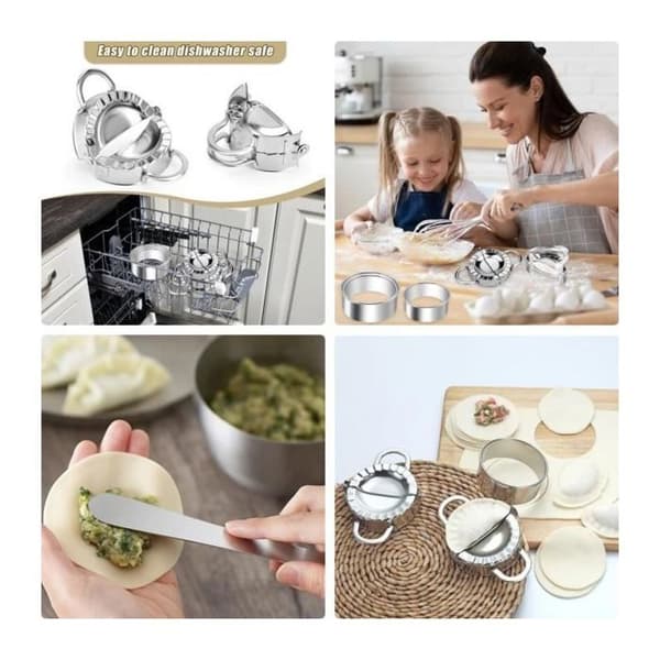 Ravioliform, Pelmeniform, Raviolimaskin, Dumplingform, Fylleskje, Rund Kutteform, for Wontons, Dumplings