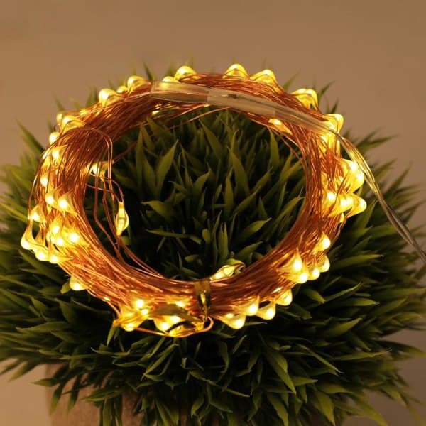 LED-lysslynge med solcelle 10 meter 1-pakning