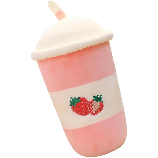 Söpö avokado sitruuna mansikka teejuoma pehmolelu hedelmätyyny Kawaii kuplatee tyyny luova sisustus 25cm -keltainen hymy