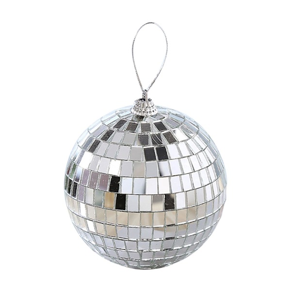 6/12 st Mini Discokula Festdekorationer Silver Mini Plastprydnader Små Discokulor Silver 4CM