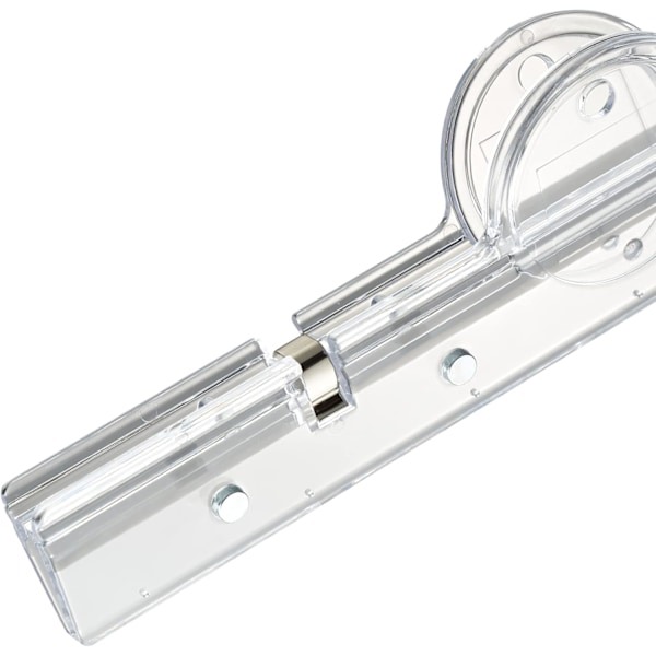 2-pak 7,9\" klare ekstra store binderclips med magnetisk vedhæftning til whiteboard eller køleskab til nem opbevaring