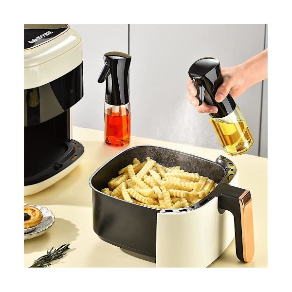 Sprayer for matlaging, 200 ml olivensprayer, tilbehør, for salatlaging/baking/steking, svart