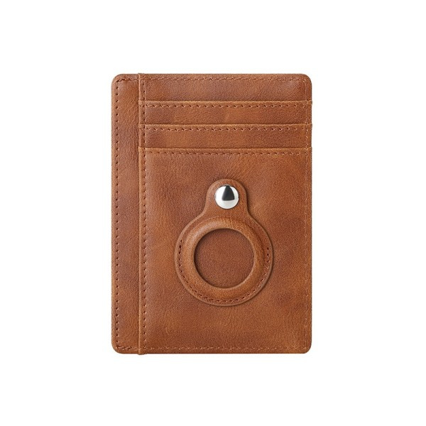 Korttikotelo RFID-signaalin estolla ja Airtag-pidikkeellä Brown