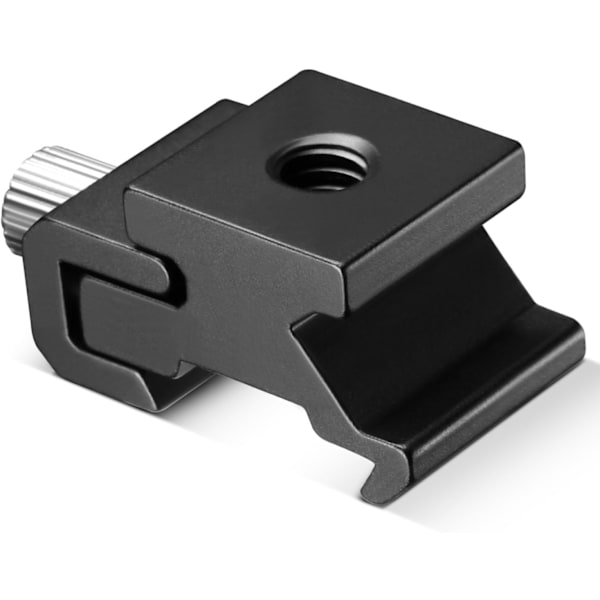 Svart metall kall skoflashadapter med 1/4-tums -20 stativskruv (5-pack)