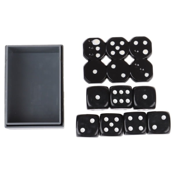 7 kpl / laatikko Predict Miracle Dice Magic Toy Dice Black