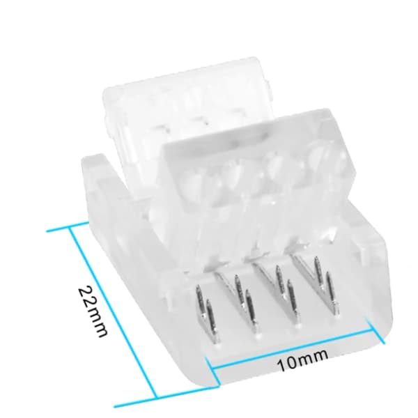 10-pack 10mm 4-stifts LED-remsanslutningar