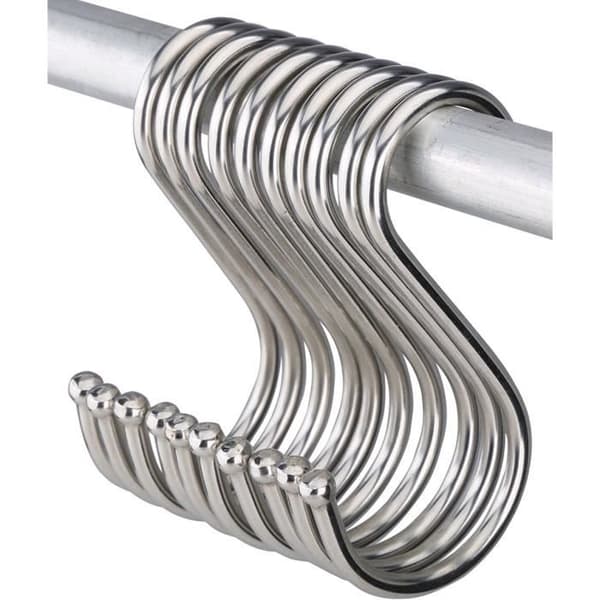 Kroker S - 10 stk - Rustfritt stål - Rustfri - Holdbar