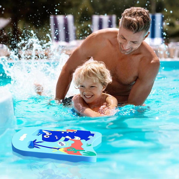 Simkickboard för barn, tecknad simträning kickboard sommar kul vattenleksak för nybörjare lärande pool träningsutrustning
