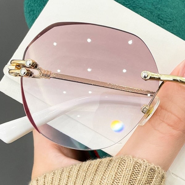 Diopter-lukulasetit Kehyksettömät Presbyopia-lasit White Strength 3.50-Strength 3.50