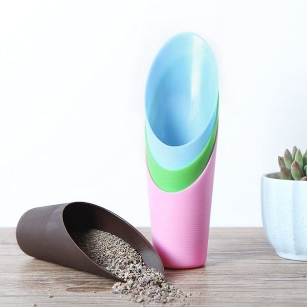 3 stk. plastbøtte spade fargerikt graveverktøy bøtter praktiske hagearbeid bøtter plantehagespade (tilfeldig farge)