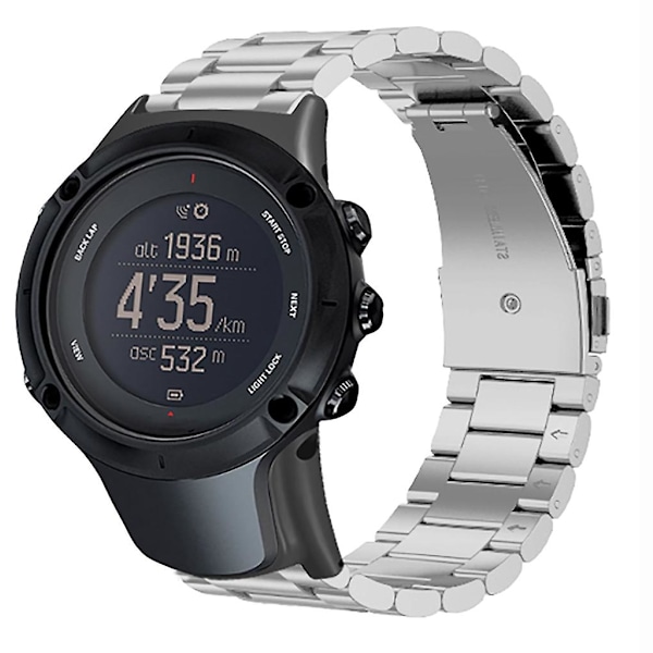 Armbånd i rustfritt stål til Sunnto Ambit 3/3 Run/2s/2/1 Black