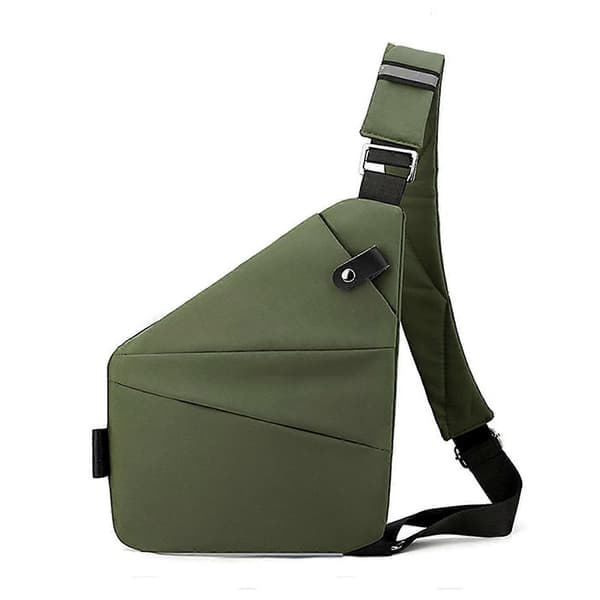 2026 Ny Wander Stöldskydd Resväska Sling Bag Resväska Army Green