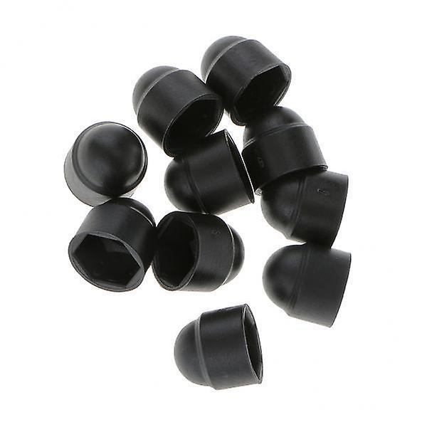 22x10kpl M6 Musta Kupoli Pultti Mutteri Suojahatut Kansi Kuusikulmio Ruuvit M6x10mm
