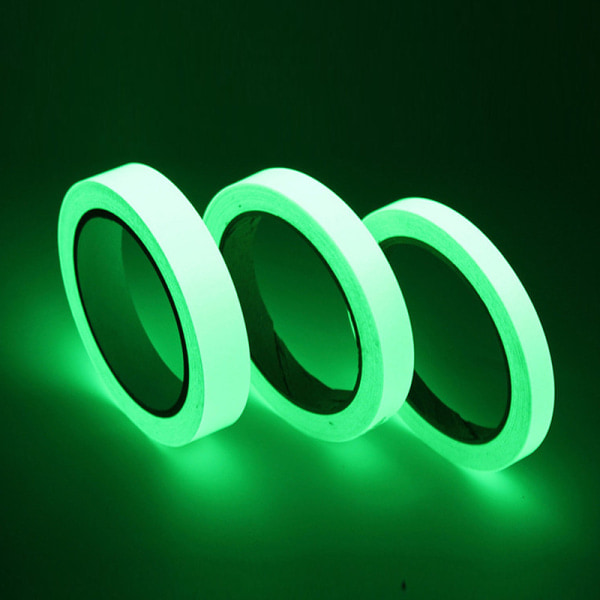 3 st Generiska Glow in The Dark Gröna Lysande Nödlinjer Reflekterande Säkerhet
