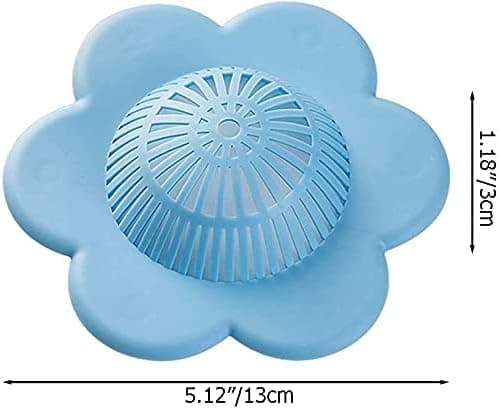 Hår Catcher Silikon Hår Stopper Dusch Avloppsskydd, Badkar Koppar Passar för Badrum Badkar och Kök 4 Pack